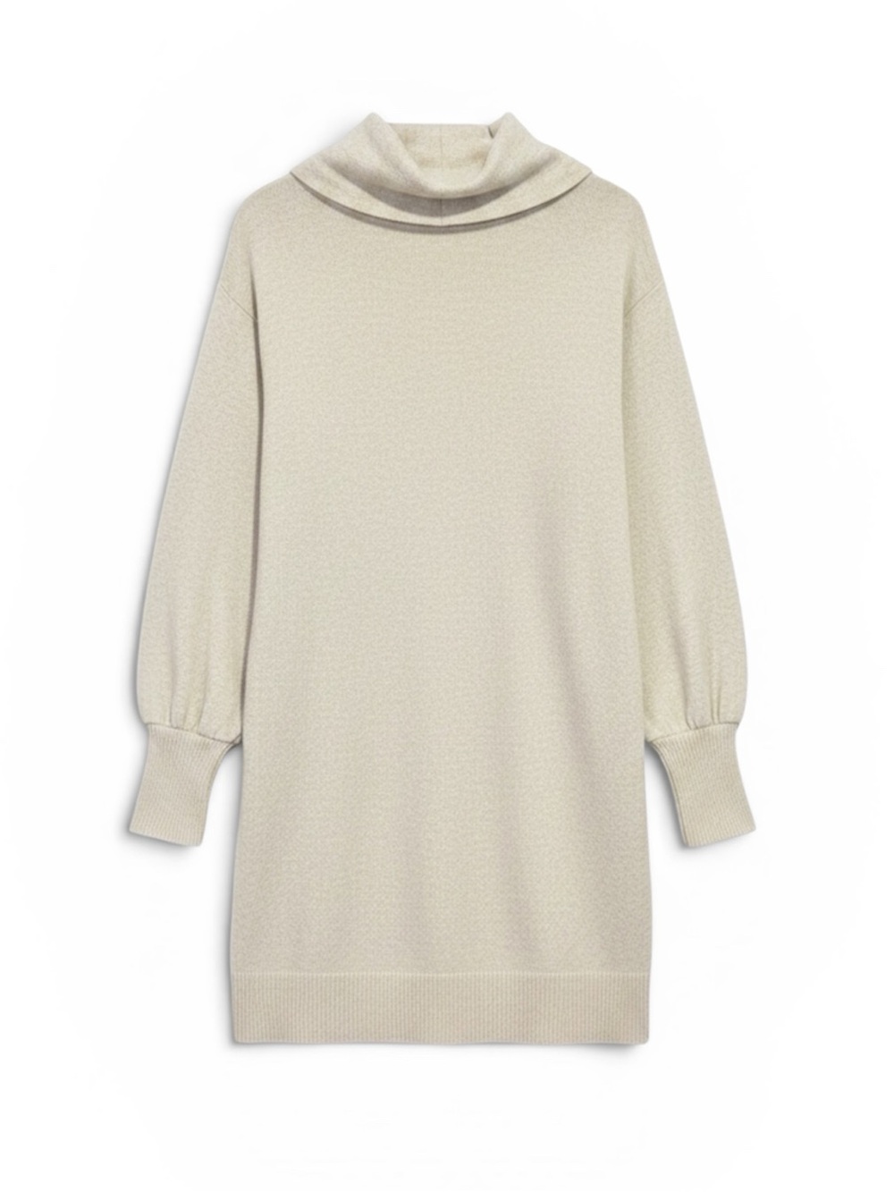 Anthropologie Maeve Oatmeal Cowl Neck Long Sleeve Tunic Sweater Size Medium - Picture 3 of 11